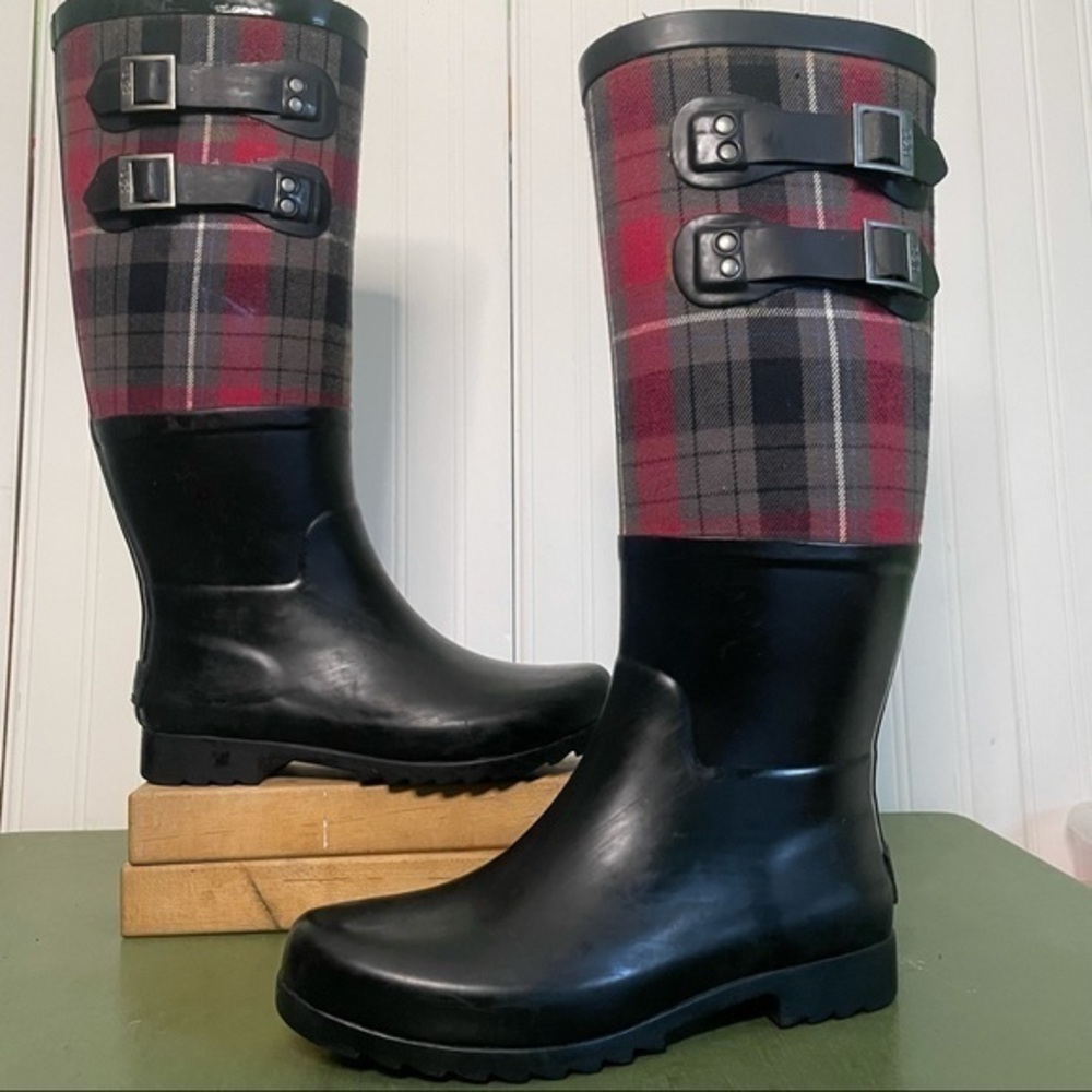 UGG Australia SABENE Black Rubber Rain Boots #3457